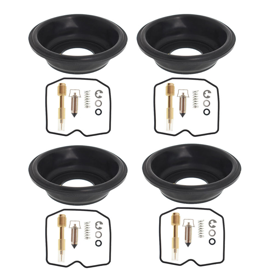 4 Carburetor Carb Repair Kit Diaphragms for Kawasaki Ninja 750R 900R ZX 750 900