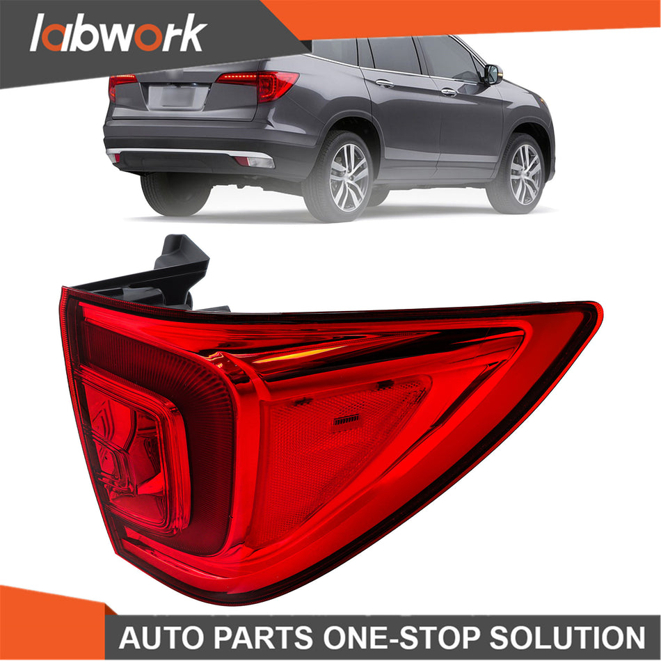 Labwork Tail Lights For 2016-2018 Pilot/2022-2023 Passport LED Outer Passenger