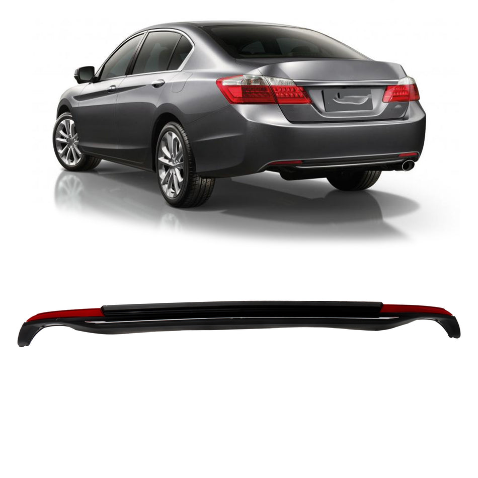 Labwork Rear Bumper Lower Trim Panel w/ Reflectors For Honda Accord 2013-15
