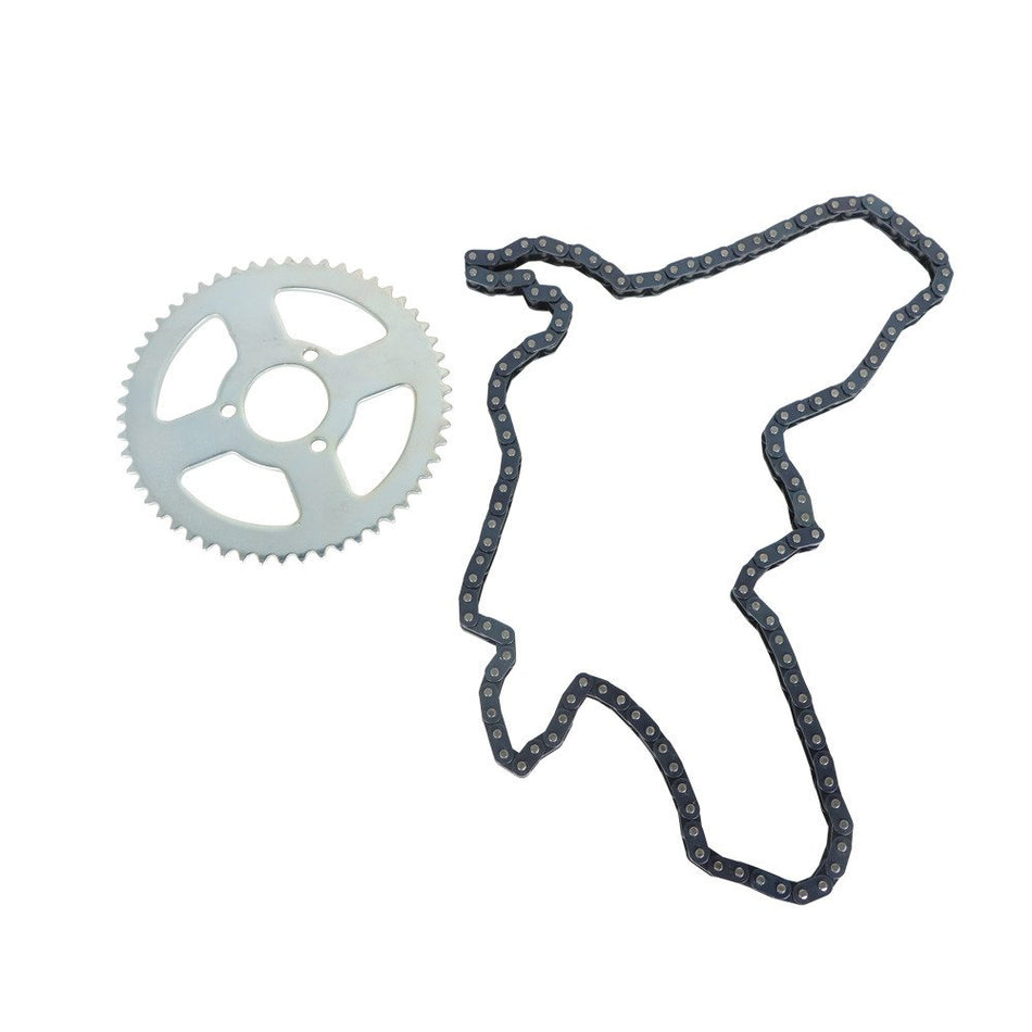 T8F 54T Rear Drive Chain with Chain Sprocket For Mini Bike ATV Quad Go kart