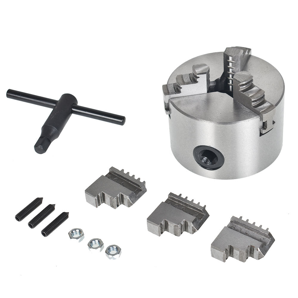 3 Jaw Lathe Chuck Manual Chuck 3" Self-centering Lathe Drilling Part K11-80 80mm