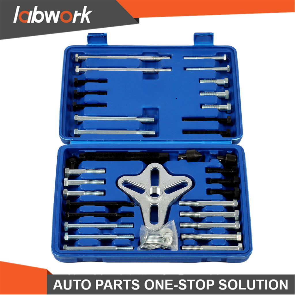 Labwork 46Pcs Multifunctional Harmonic Balancer Puller Set Flywheel Puller