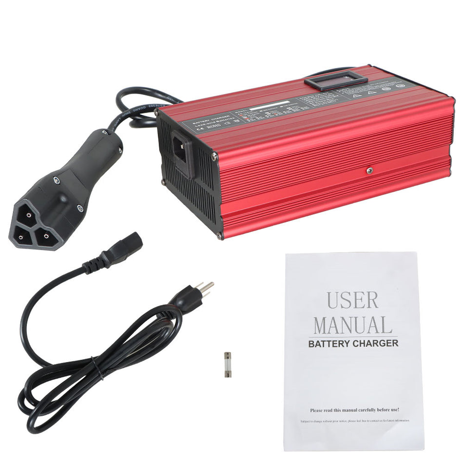 3 pin RXV plug Battery Charger 48 Volt 10Amp For EZGO RXV & TXT Golf Carts