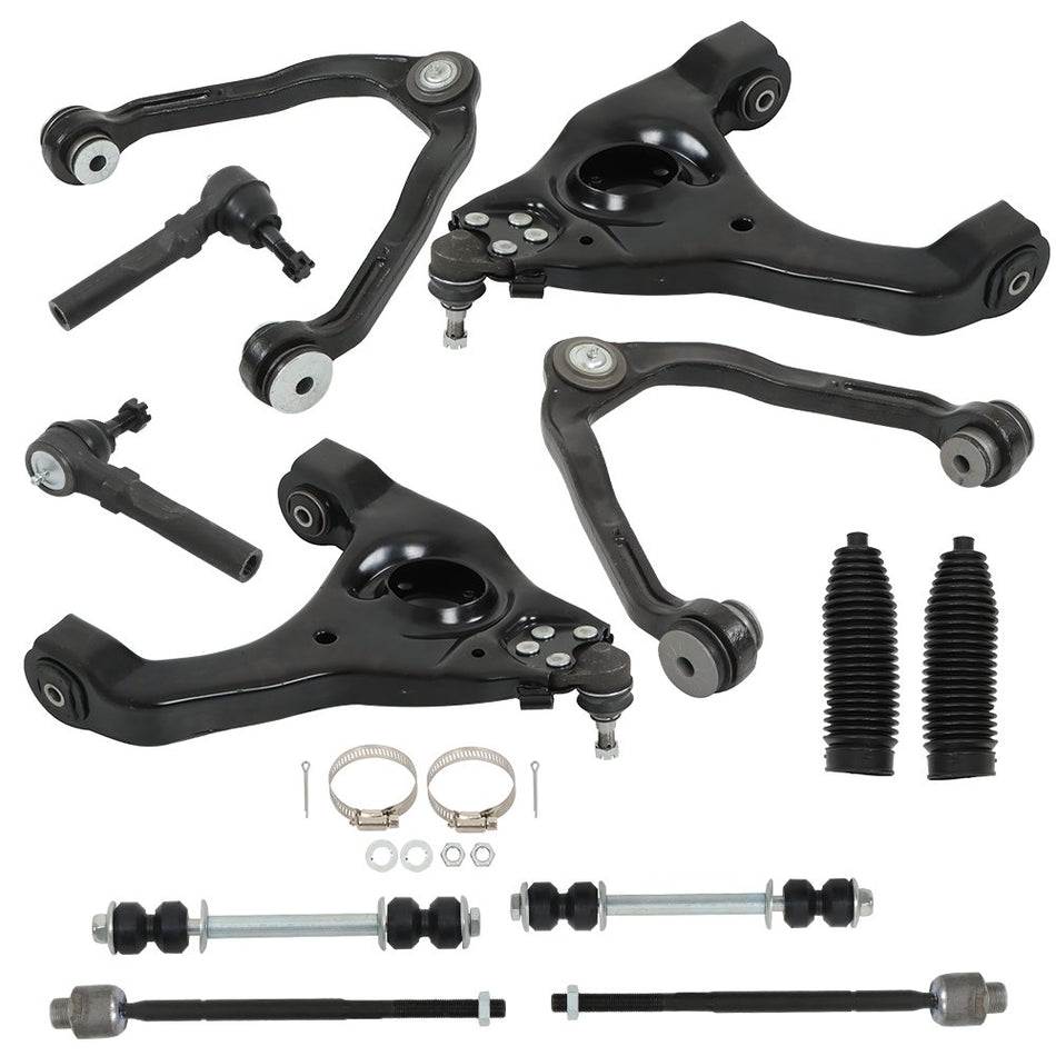 Labwork 12x Front Control Arms Kit For GMC Sierra Chevrolet Silverado 1500 99-06