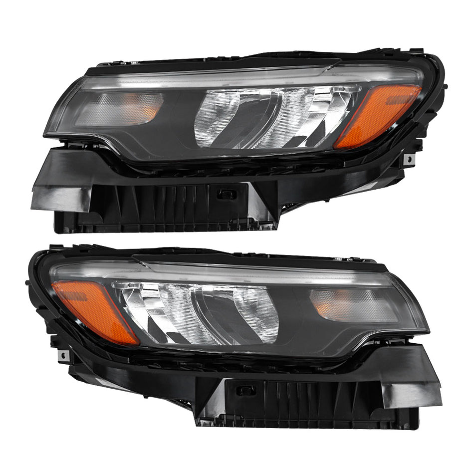 Labwork Left+Right Headlight For 2022-23 Jeep Compass LED&Halogen Headlamp Assy