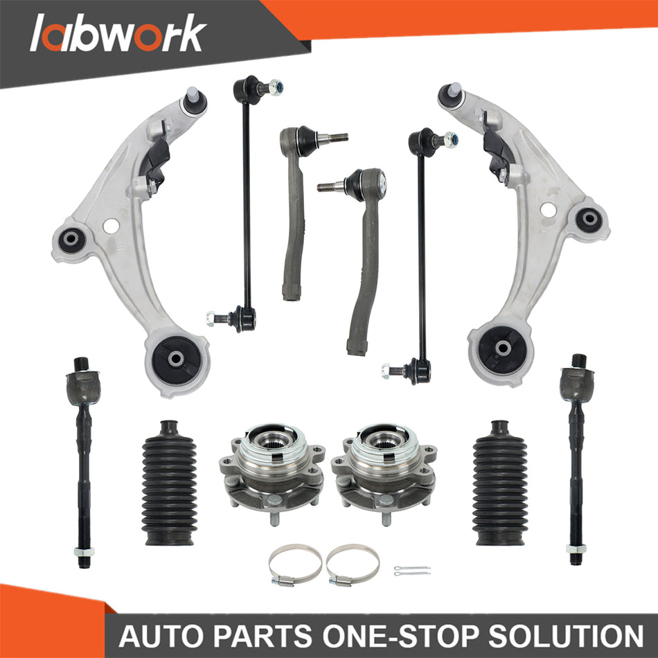 Labwork 12pc Front Lower Control Arm Suspension Kit For NISSAN ALTIMA 2007-2013