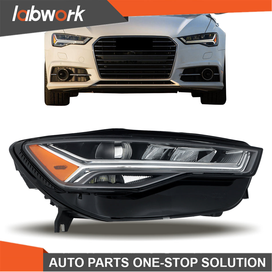 Labwork Headlight For Audi A6 S6 2016 2017 2018 W/LED DRL Full LED Right Side
