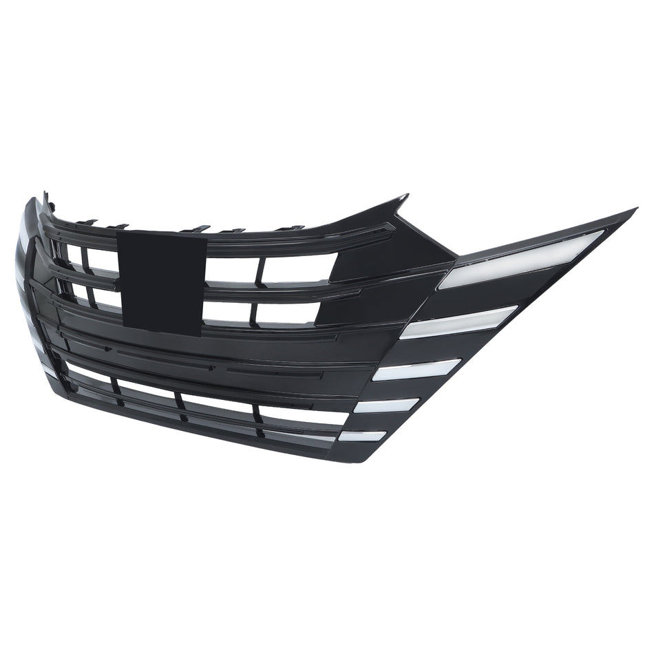 Labwork Front Bumper Grille Chrome & Black Plastic For 2023-2025 Nissan Versa