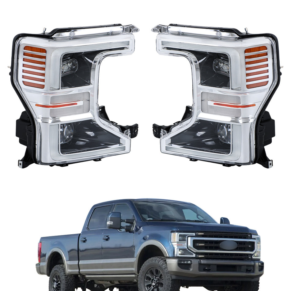 Labwork LH+RH LED Headlight For 20-22 Ford F250 SuperDuty Pickup w/o Sport Pkg