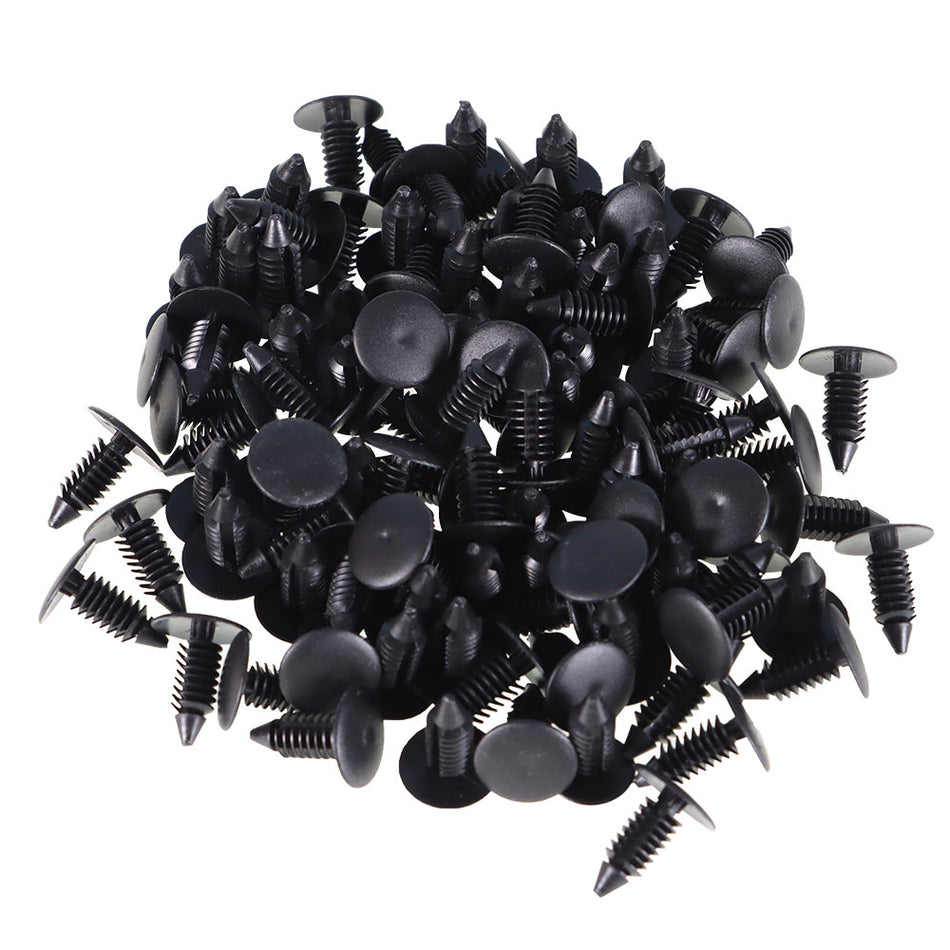 Labwork Universal Auto Bumper Fender 100pcs Rivets Fastener 8mm Dia Hole For Car