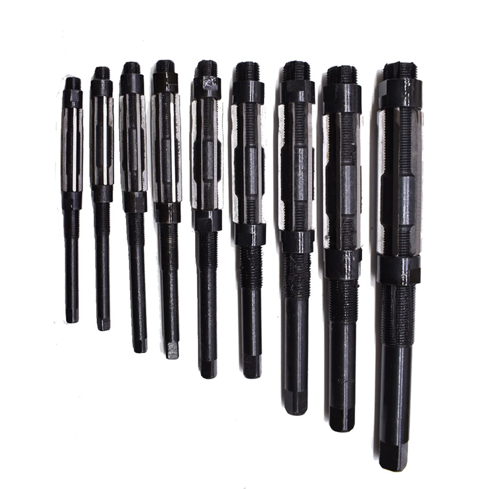 9Pcs Adjustable Hand Reamers Set A-I, H4-H12,11.75-29.5mm HSS Set