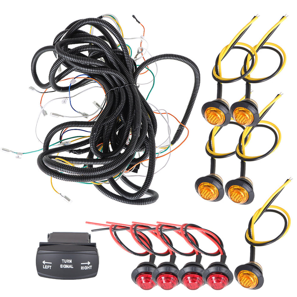 Universal Rocker Switch Turn Signal Kit For Polaris Ranger General RZR UTV