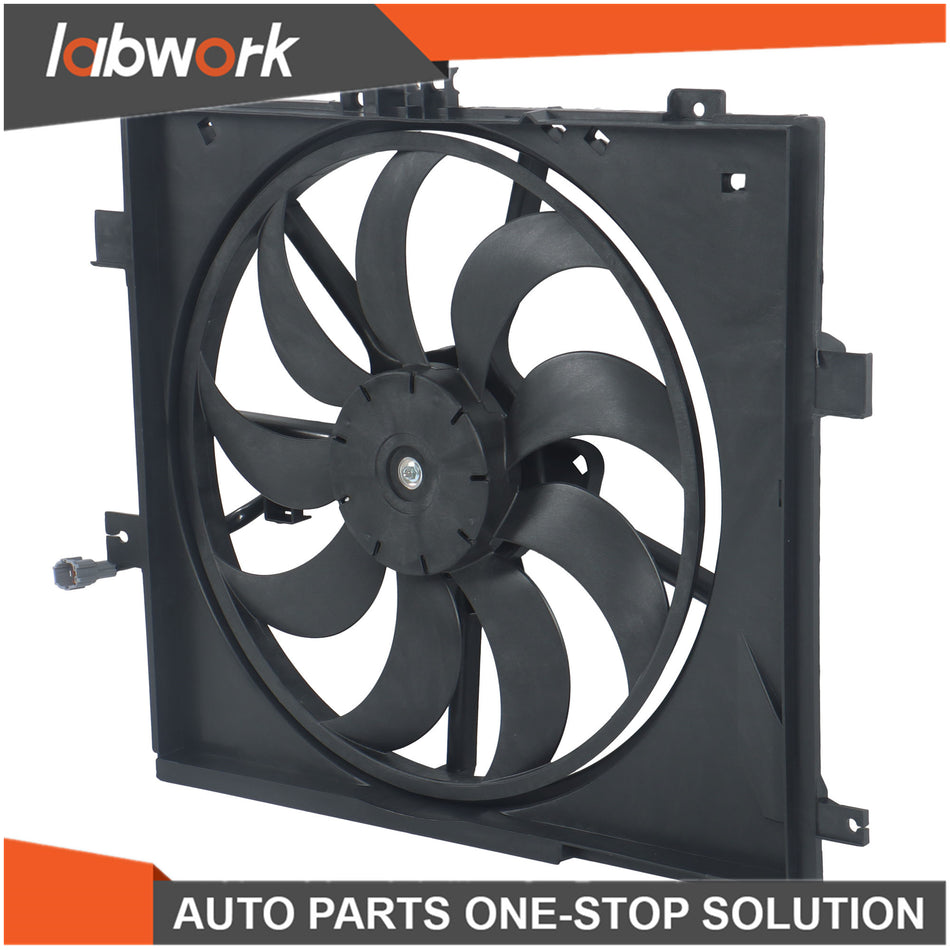 Labwork Electric Radiator Cooling Fan Assembly For Nissan Versa 2012 2013-2019