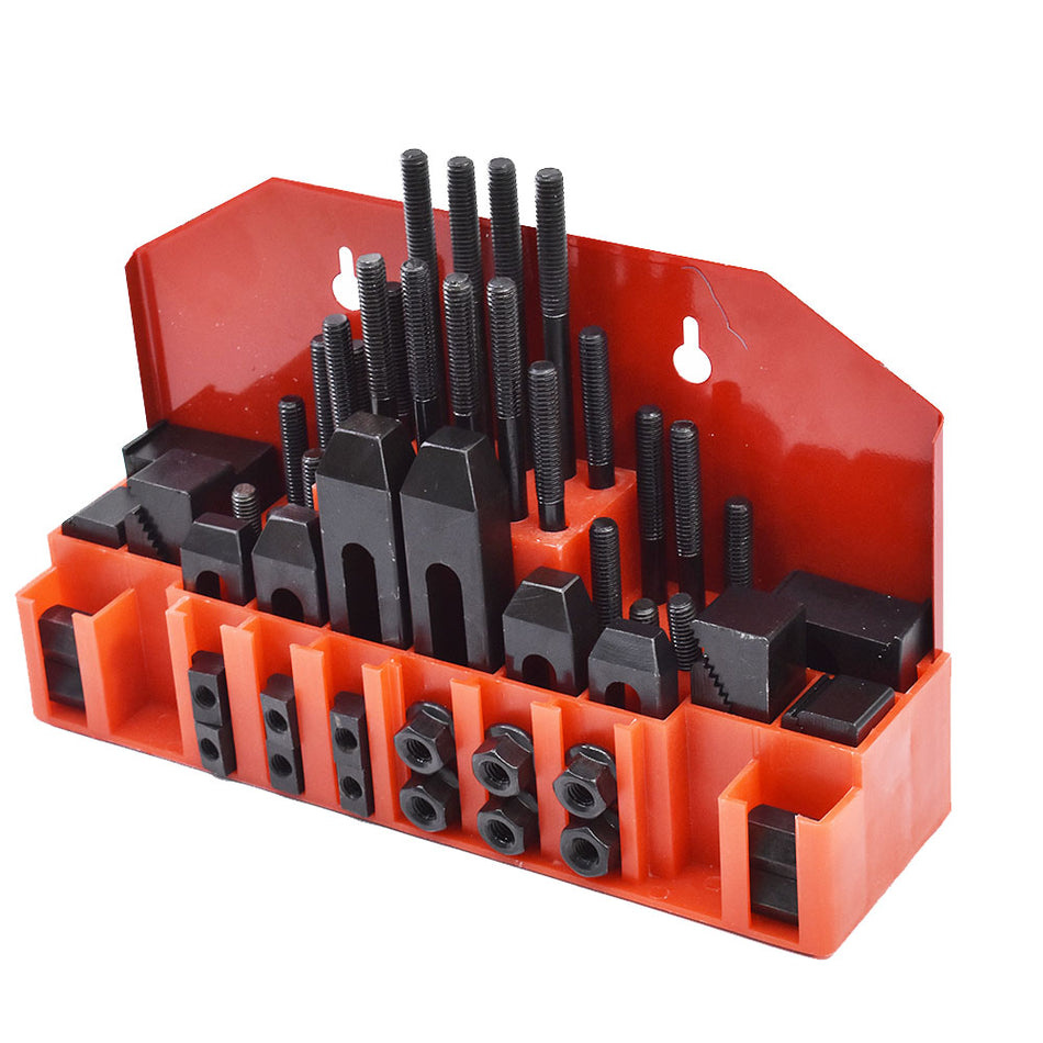 58 Pcs Pro-Series 7/16" T-Slot Clamping Kit For Bridgeport Mill Set Up 3/8-16