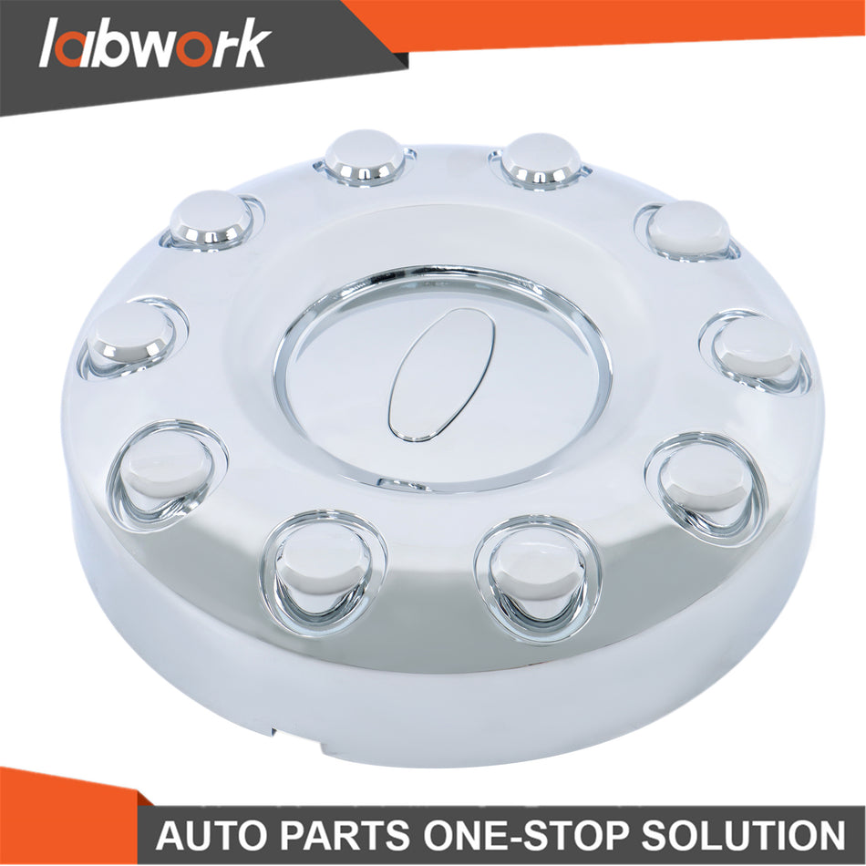 Labwork 10 lug 2wd 19.5" Front Wheel Chrome Center Cap For 05-16 Ford Super Duty