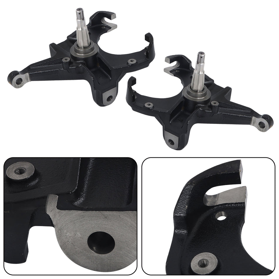 Labwork 3" Drop Spindles Lowering Kit 1" Rotor For Chevrolet C10 Pickup 1973-74