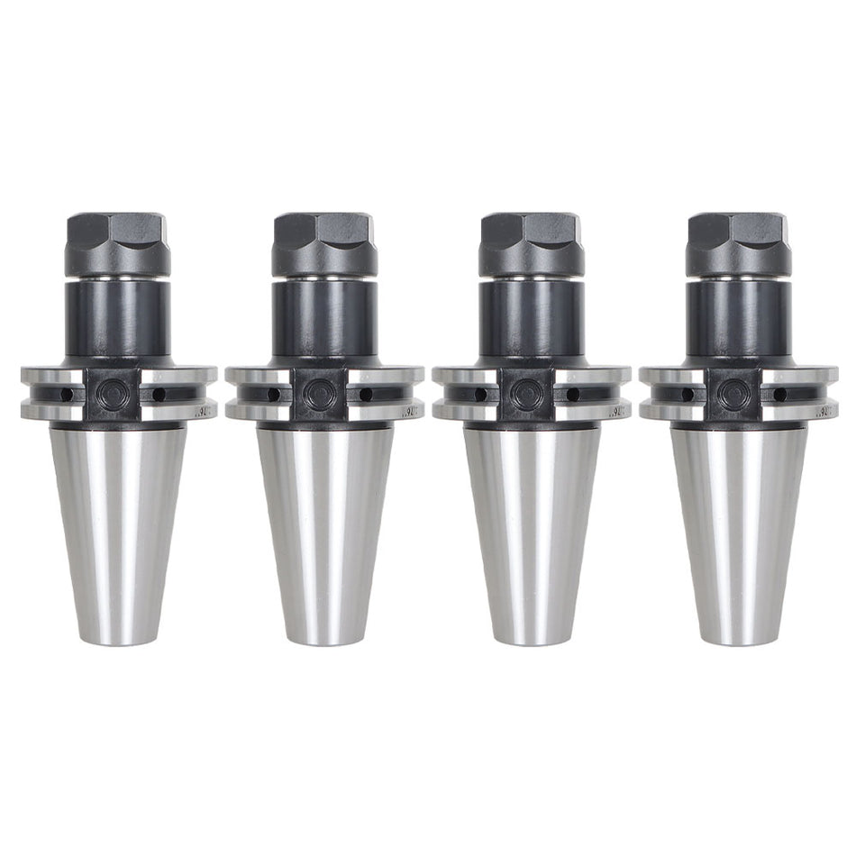 Collet Chuck CAT40-ER20 2.76"Gage Length Runout Chucks Tool Holder 4 Pcs