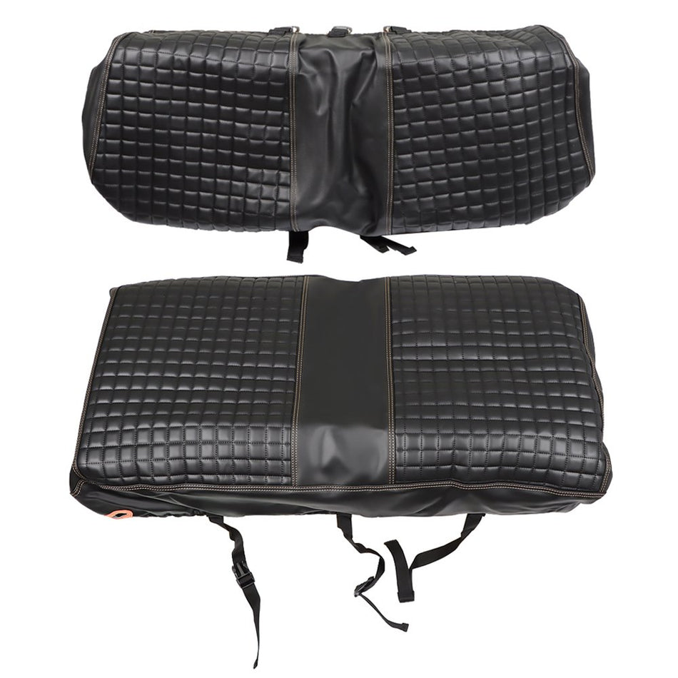 Fits For Club Car Precedent Black Golf Carts Front Seat Cover Kit (No Staple)