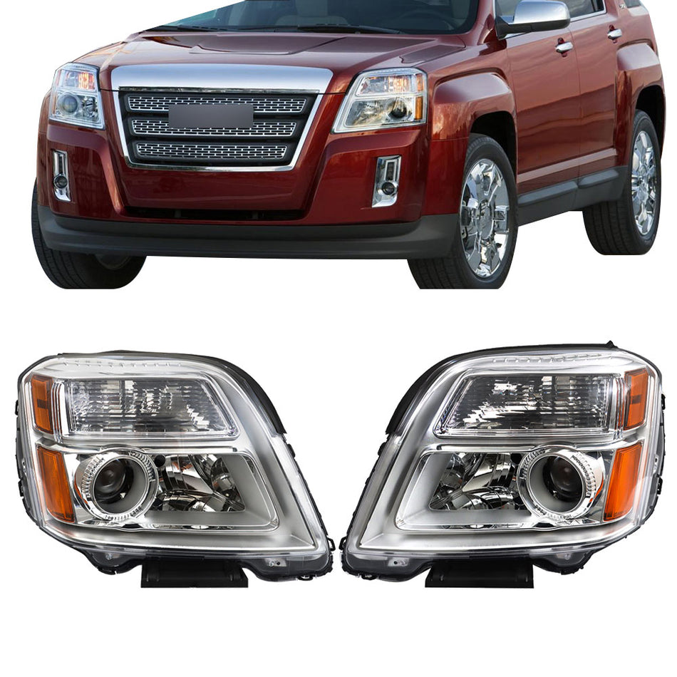 labwork 1 Pair Headlight Assembly Replacement for Terrain 2010-2015 Headlamp Driver and Passenger Side 23319179 23319180