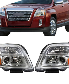 labwork 1 Pair Headlight Assembly Replacement for Terrain 2010-2015 Headlamp Driver and Passenger Side 23319179 23319180