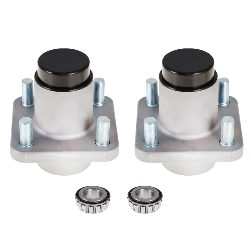 2x Front Wheel Hub Kit Bearings Seals For Club Car DS Golf Cart 1982-2002 Models