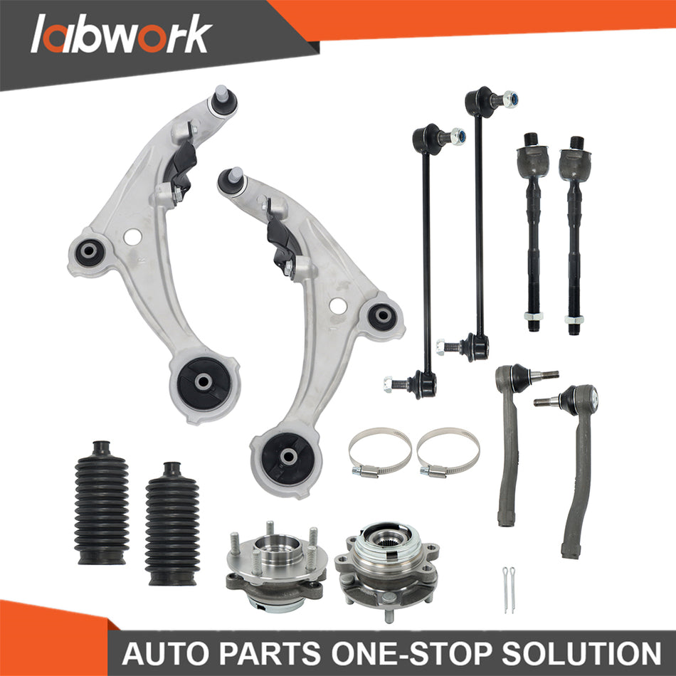 Labwork 12pc Front Lower Control Arm Suspension Kit For NISSAN ALTIMA 2007-2013