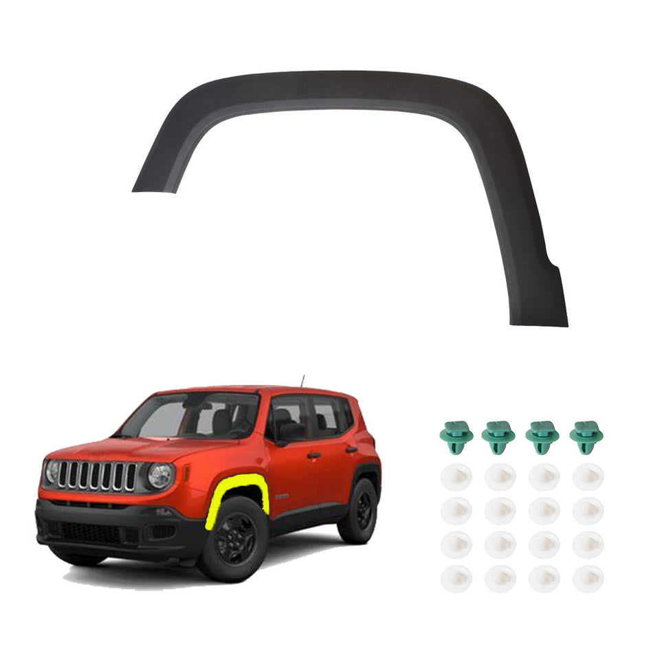Labwork Front Left  Fender Flares For Jeep Renegade 2015-2022 2023 Plastic