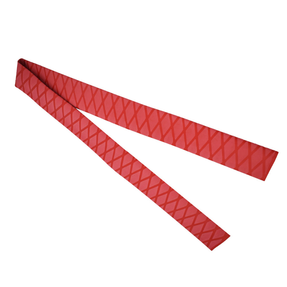 Durable 39'' Skidproof Red Heat Shrink Wrap Tubing Flat Width 64mm For Rod Grip