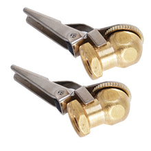 Load image into Gallery viewer, Labwork 2* Brass Lock On Tire Inflator Locking Air Chuck Air Hose Attachment NPT