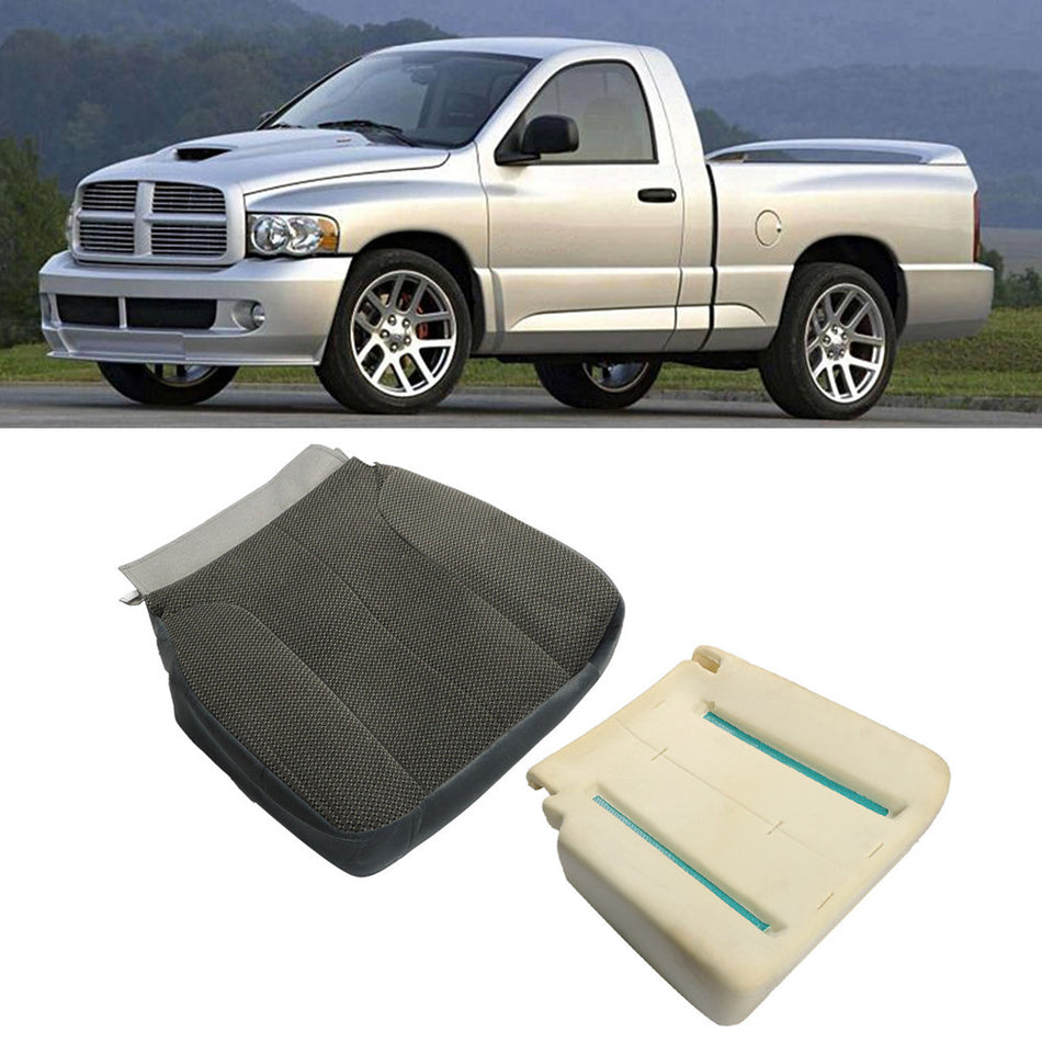 Labwork Driver Side Foam Cushion+Seat Cover For 2002-2005 Dodge Ram 1500 2500