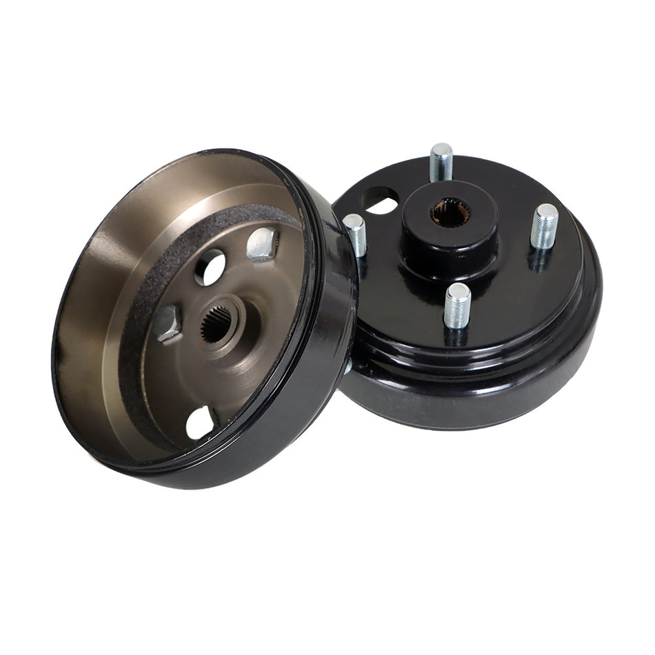 Rear Brake hub Drums Brake Shoe Spring Kit For EZGO TXT Electric Golf Carts 96+