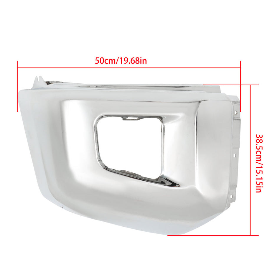 Labwork Steel Front Bumper End Cap Chrome Right Side For 2014-2021 Toyota Tundra