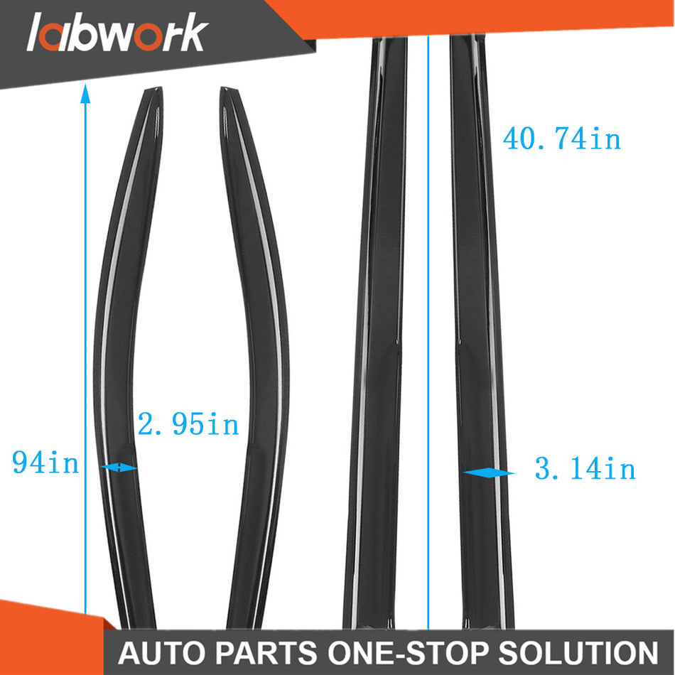 Labwork Window Visor For 2011-2019 Toyota Sienna Sun Rain Guard Wind Deflector