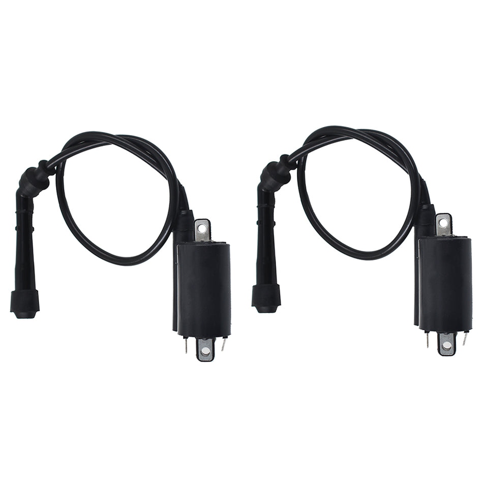 Fit For Kawasaki EX500 Ninja 500 500R 1987-2009 Set of 2 Ignition Coils