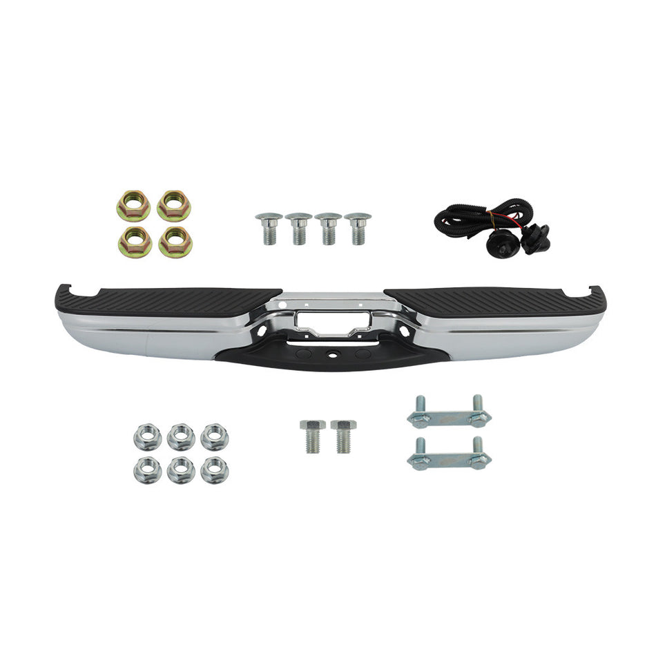 Labwork Rear Step Bumper Chrome For 1997-2004 Ford F-150 1997-99 F-250 Styleside