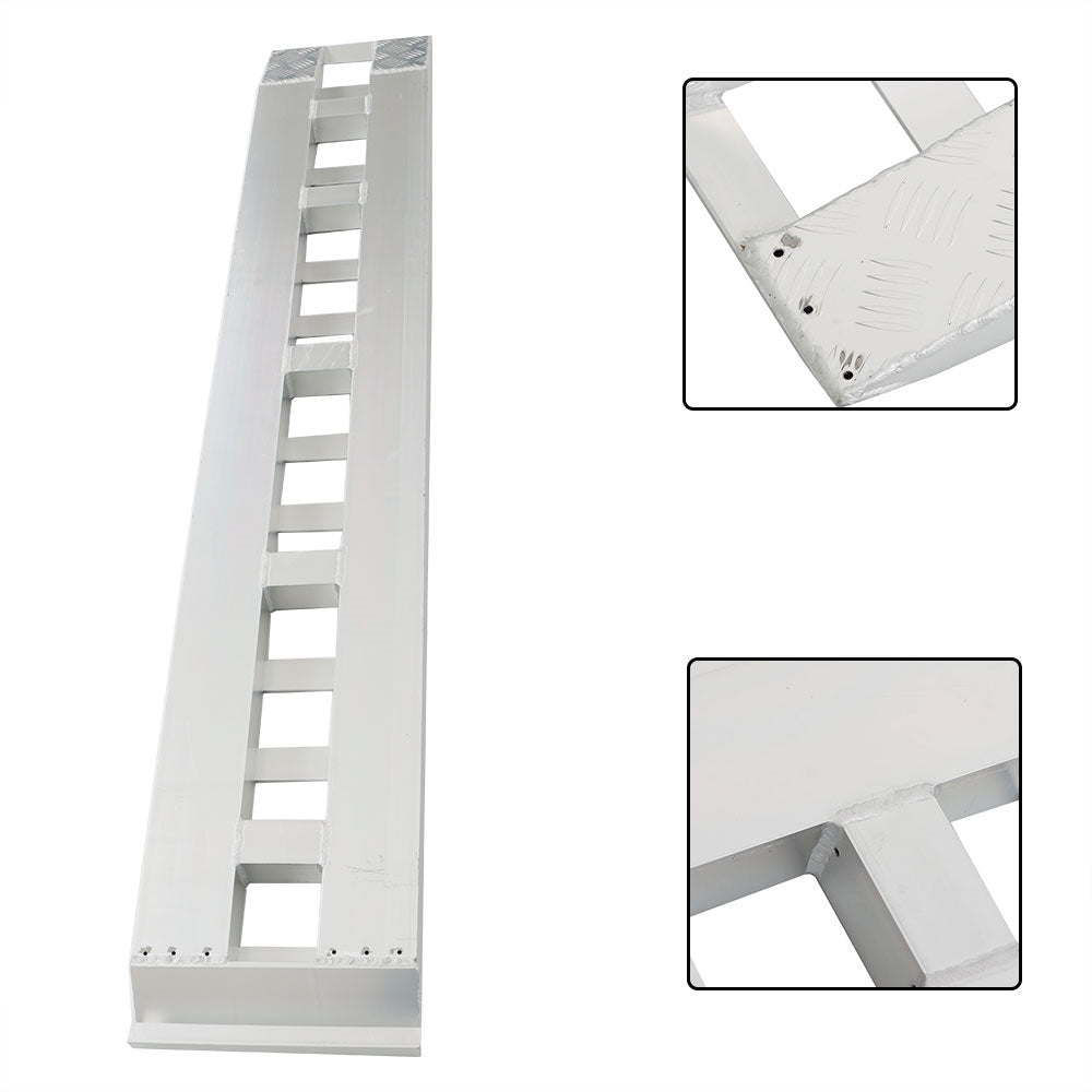 Labwork 1 Pair 84"x14" Ramps 6000Lbs Car Trailer Truck Hook End 6063 Aluminum