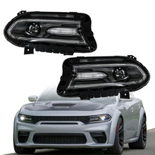 Load image into Gallery viewer, Labwork Headlight For 15-20 Dodge Charger LED Black Clear Lens Passenger&amp;Driver