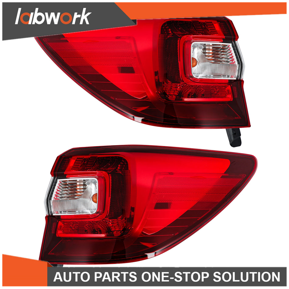 Labwork Passenger+Driver Tail Light Lamp For 2015-2019 Subaru Outback Rear Outer