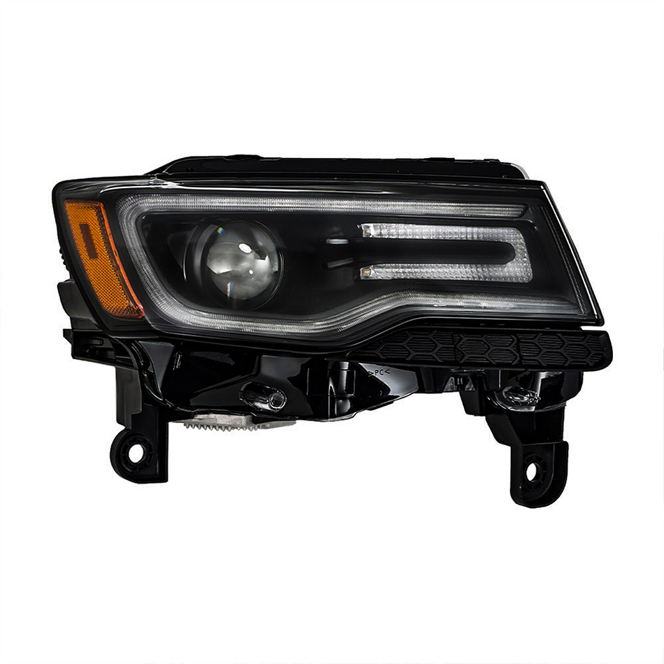 Labwork Right Headlight Headlamp For 2014-2015 Jeep Grand Cherokee HID Black RH
