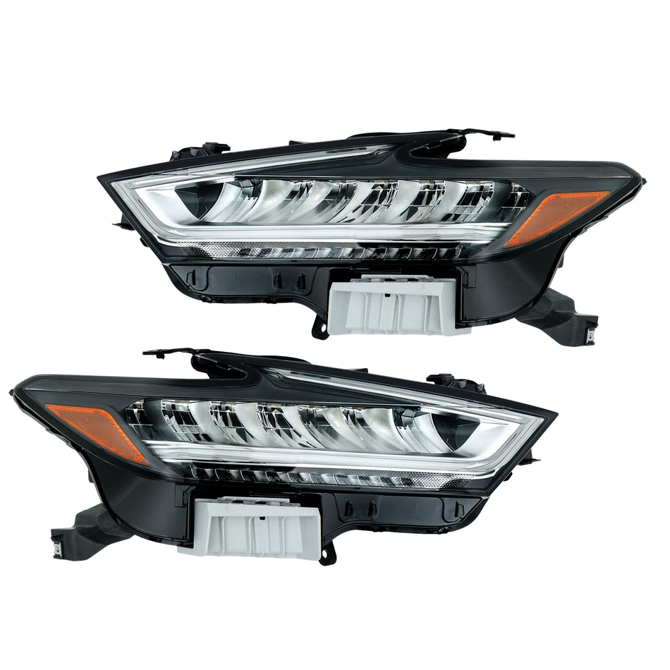 Labwork Left+Right LED Headlights Assembly For 2019-2021 Nissan Maxima Chrome