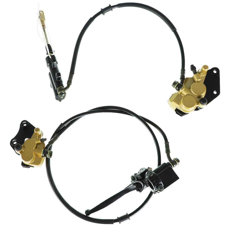 For 110cc 125cc Classic Pit Dirt Bike Hydraulic Front & Rear Brake Caliper US