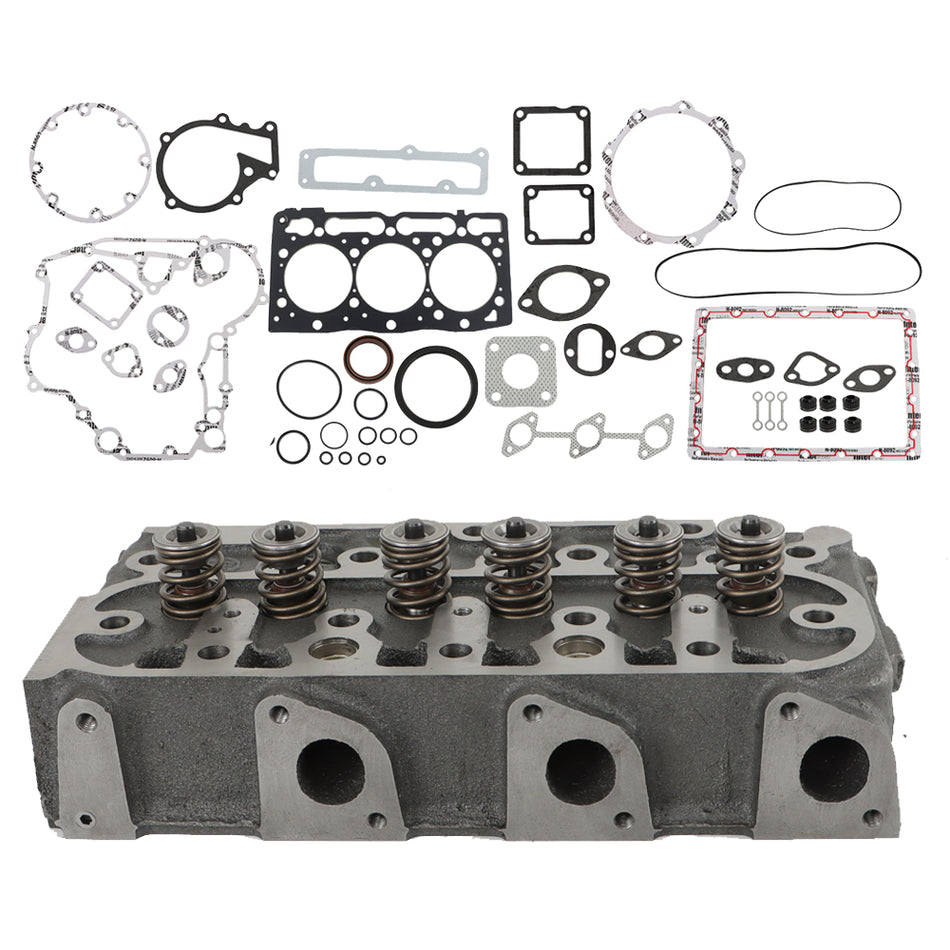 D1105 Complete Cylinder Head + Full Gasket Kit For Kubota RTV1100 RTV1100CW9