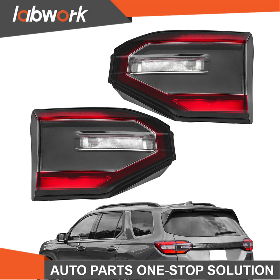 Labwork Tail Light For 2023-2025 Honda Pilot Sport Halogen Rear Inner Left+Right