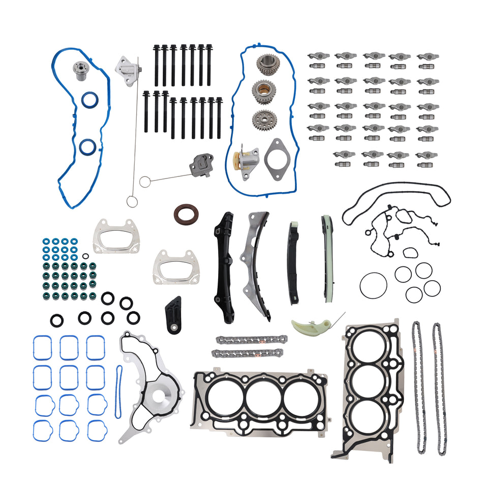 Labwork Timing Chain Kit Rocker Arm Valve Lifters For ChrysIer Dodge Ram Jeep