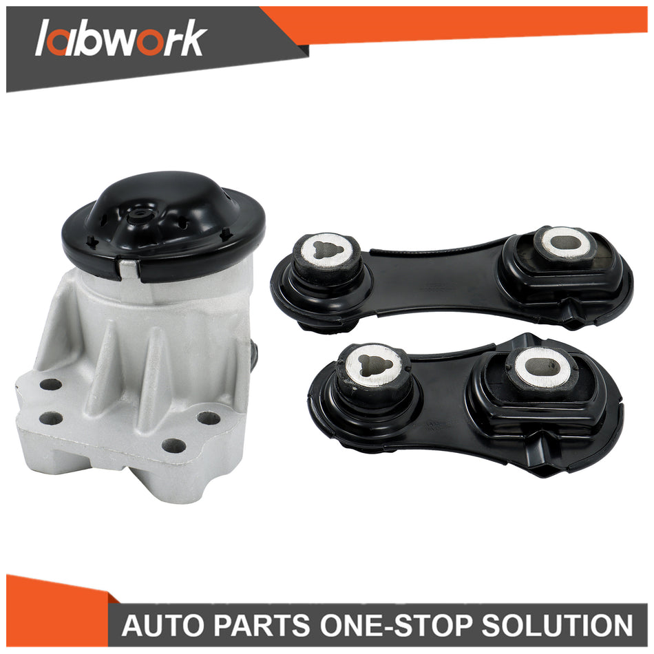 Labwork Turbo Motor Torque Strut Mount Set 3pc For Ford Explorer 2013-2017 3.5L