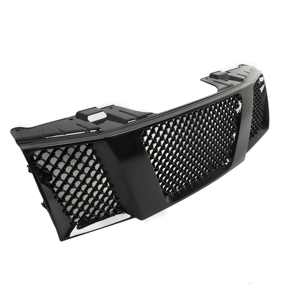 Labwork Front Grill For Nissan Navara Frontier D40 2005-2008 Gloss Black Grill
