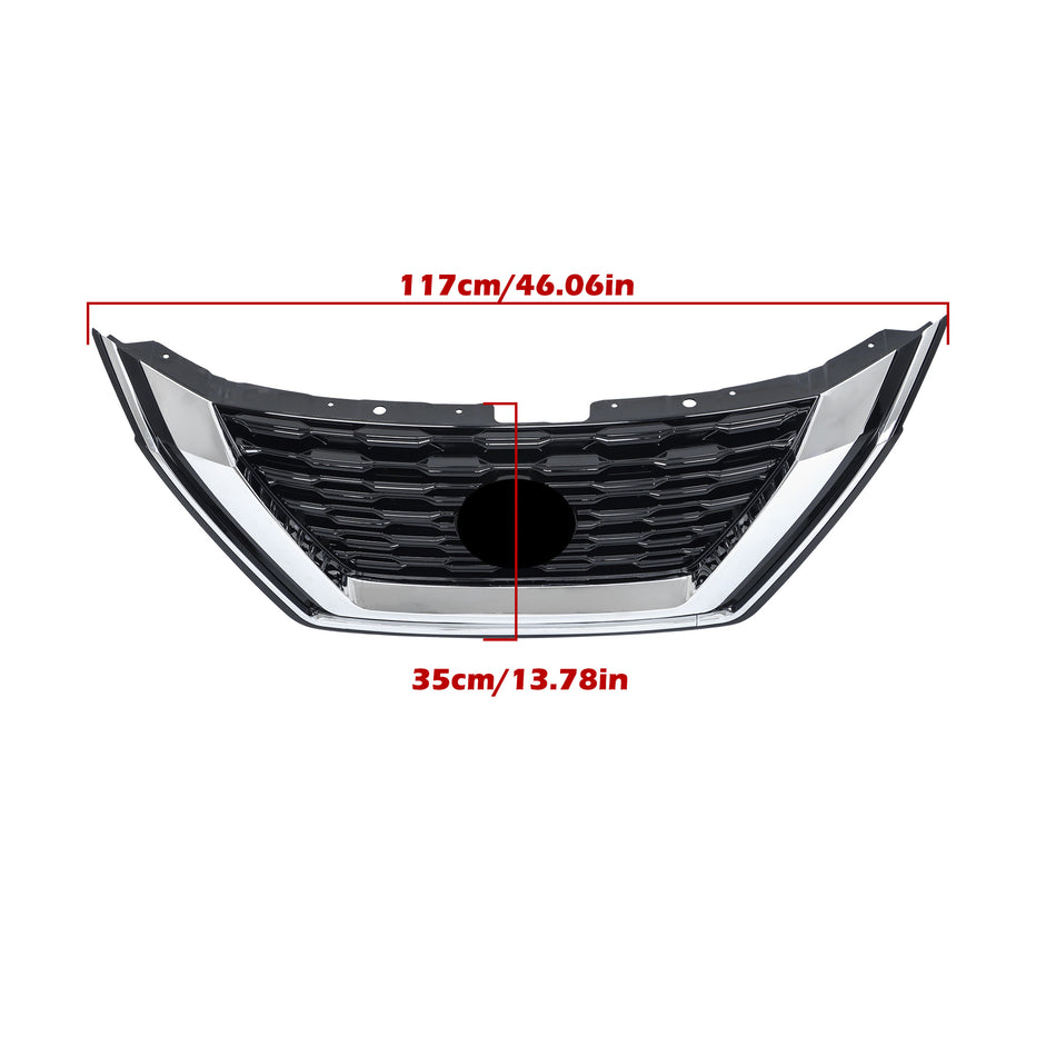 Labwork Upper Grille Plastic For 2021-23 Nissan Rogue S/ 23 SL W/o Carmera Hole