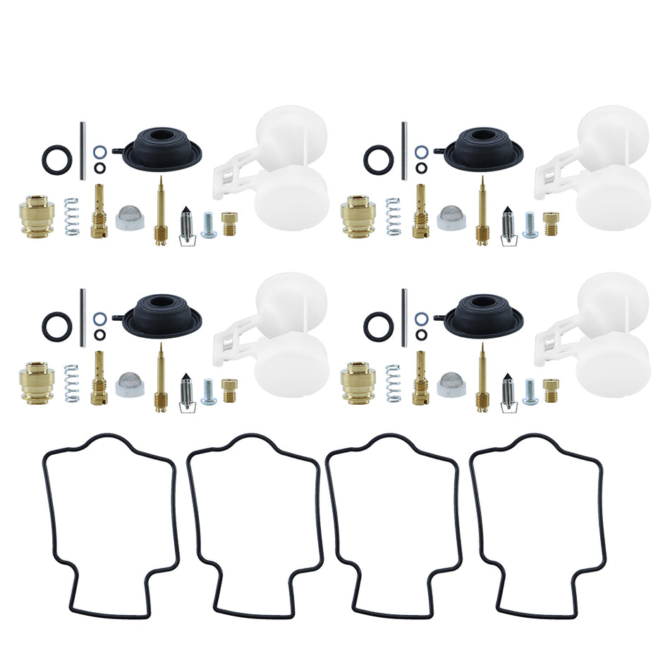 4Sets Carburetor repair kit diaphragm Float FOR KAWASAKI Zx6R Zx600 ZZR600