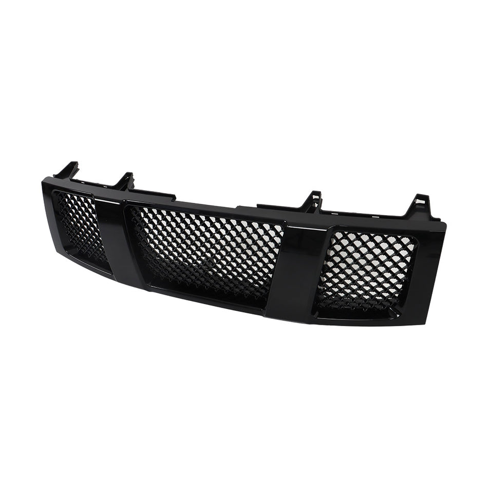 Labwork Mesh Front Bumper Grille Glossy Black For 2004-2007 Titan/Armada