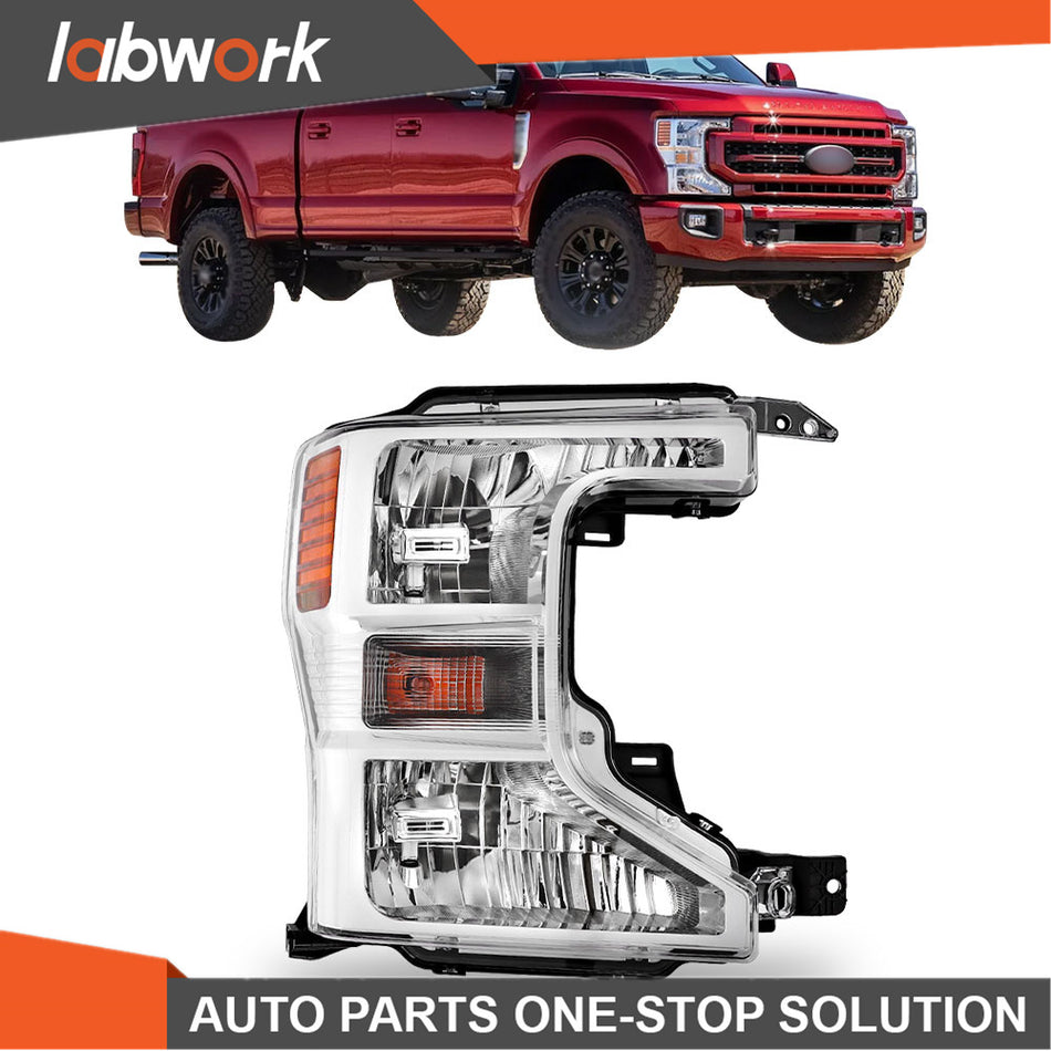 Labwork [Halogen] Headlights For 2020-2022 Ford F250 F350 SuperDuty Chrome Right